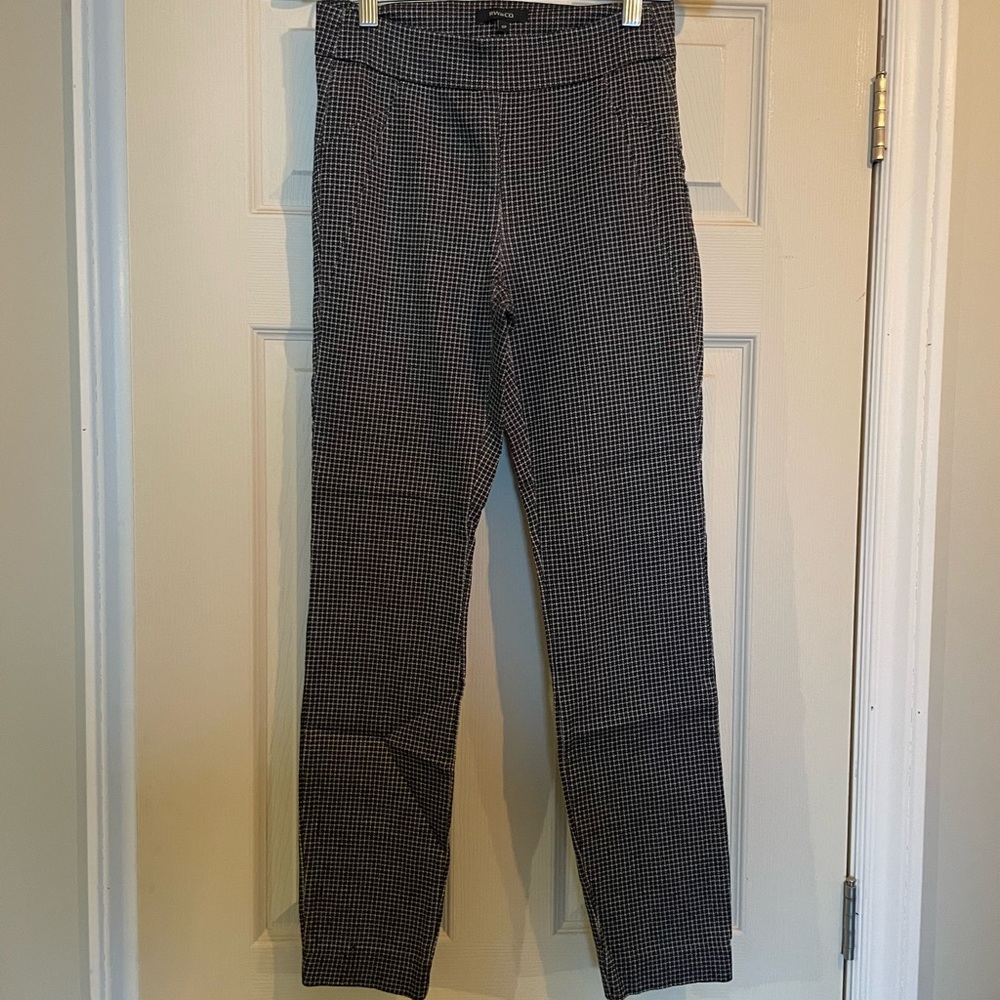 RW&Co. Black and White Checkered Dress Pants